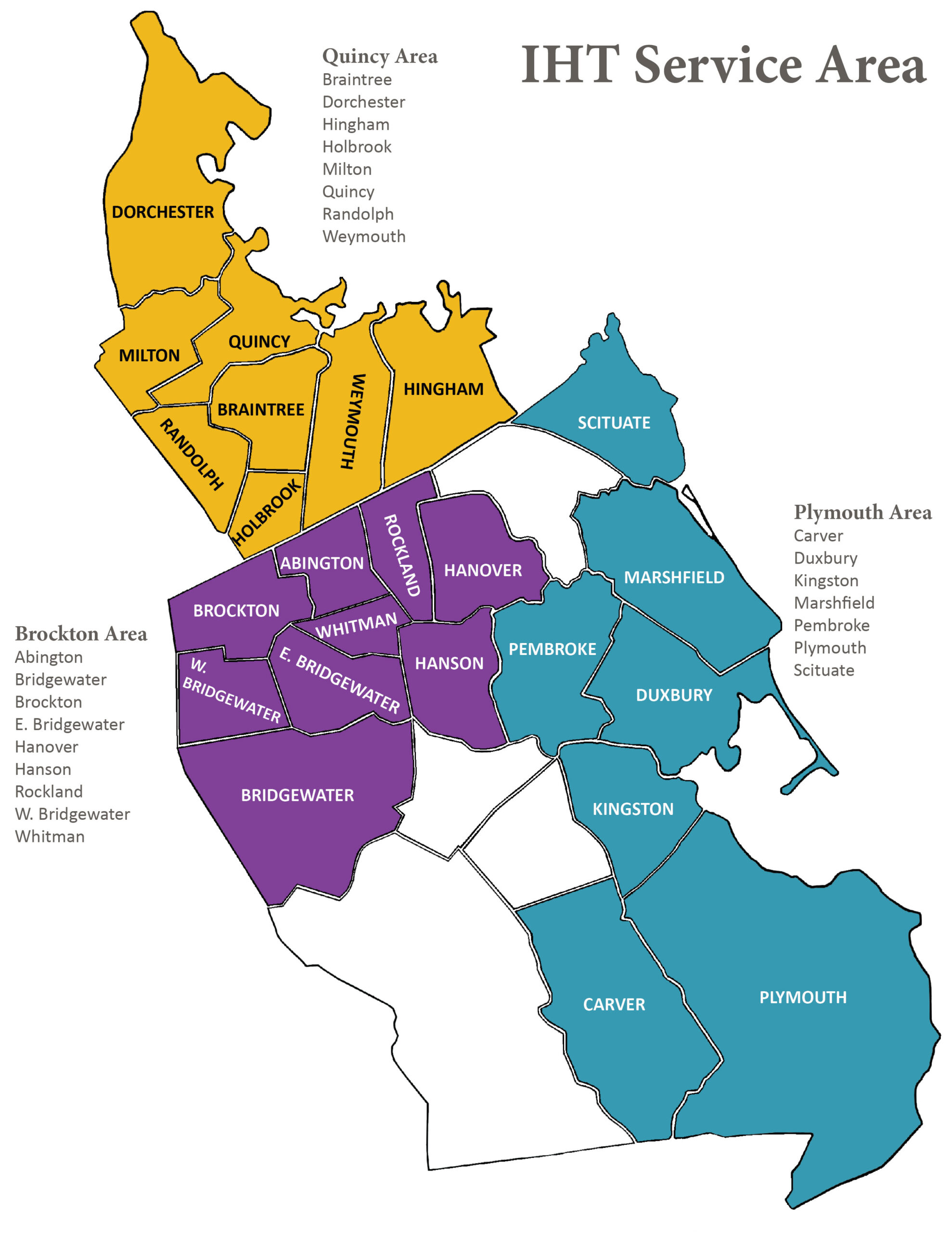 IHT Service Area Map